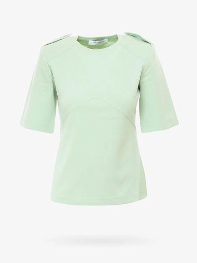Shop Max Mara T-shirt In Green