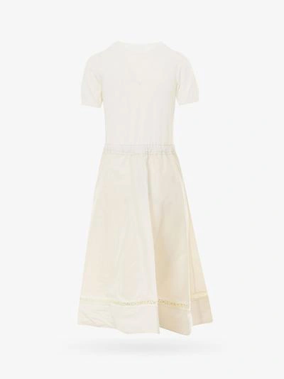 Shop Moncler Dress In White