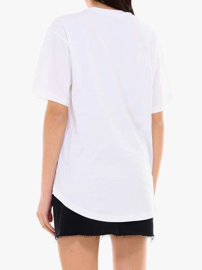 Shop Moschino T-shirt In White