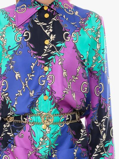 Shop Gucci Dress In Purple