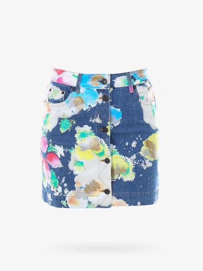 Shop Moschino Skirt In Multicolor