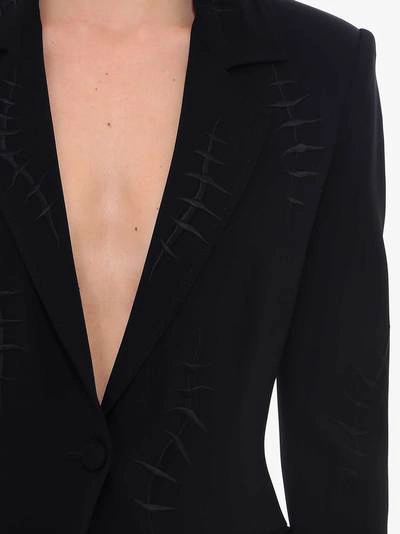 Shop Moschino Blazer In Black