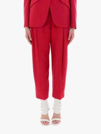 Shop Alexander Mcqueen Trousers In Pink