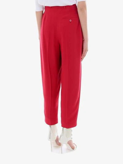 Shop Alexander Mcqueen Trousers In Pink