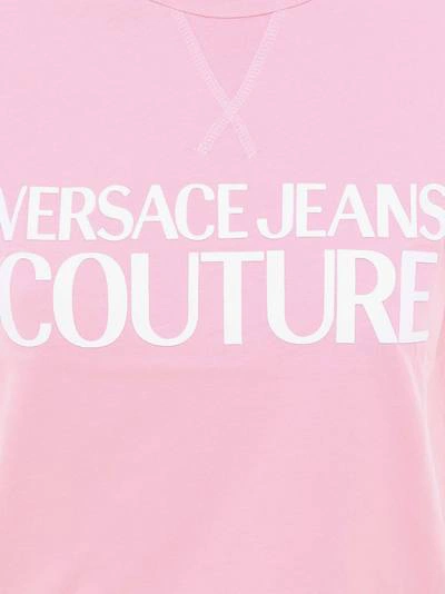 Shop Versace Jeans Couture T-shirt In Pink