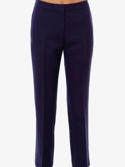 Shop Alexander Mcqueen Trousers In Blue