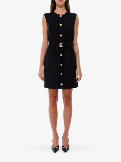 Shop Gucci Dress In Black