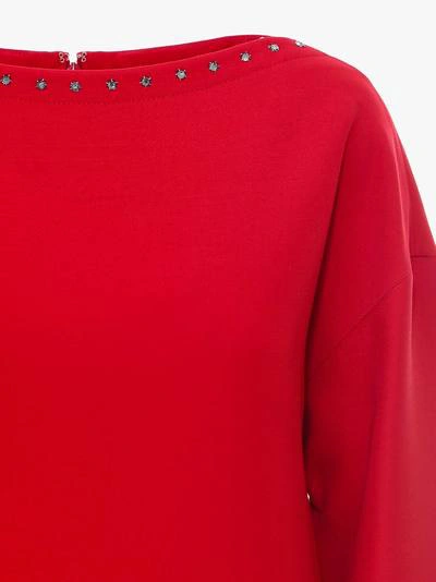 Shop Valentino Dress In Red