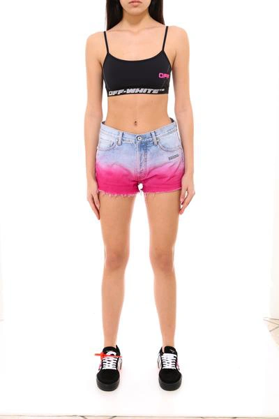 Shop Off-white Shorts In Pink