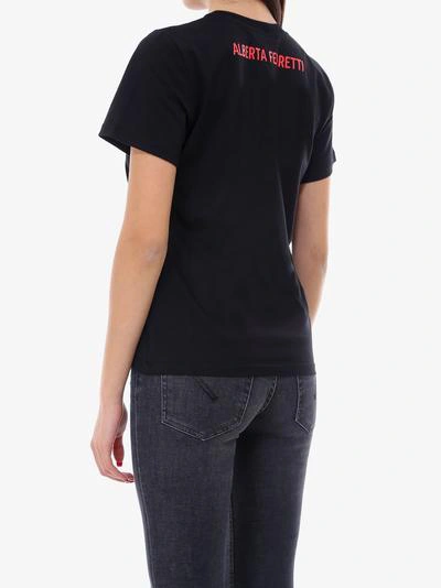 Shop Alberta Ferretti T-shirt In Black