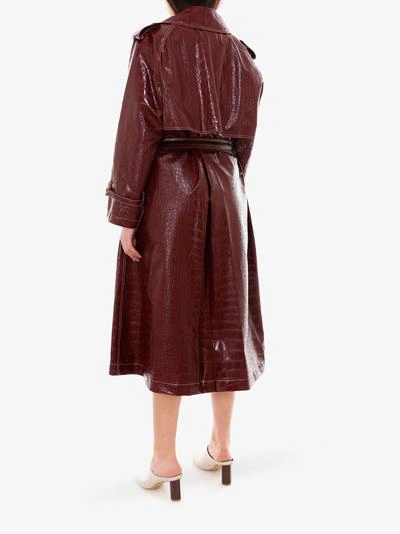Shop Sies Marjan Trench In Red