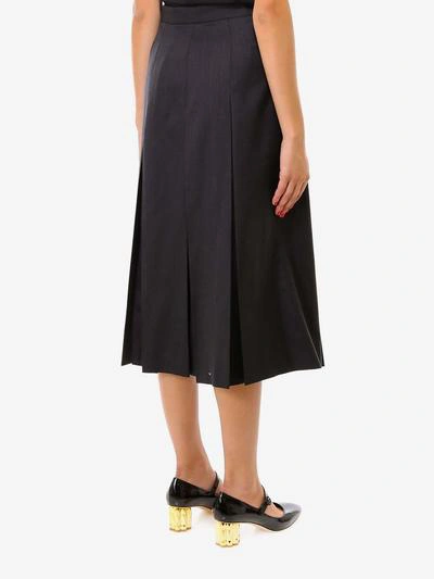 Shop Ferragamo Skirt In Grey