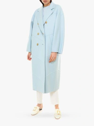 Shop Max Mara Coat In Blue