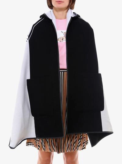 Shop Burberry Cape In Black