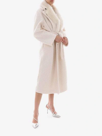 Shop Simonetta Ravizza Coat In White