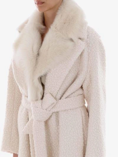 Shop Simonetta Ravizza Coat In White