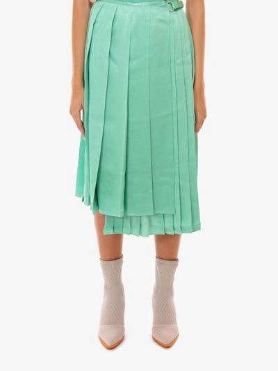 Shop Fendi Skirt In Green