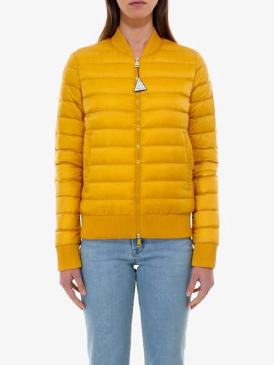 Shop Moncler Abricot In Yellow