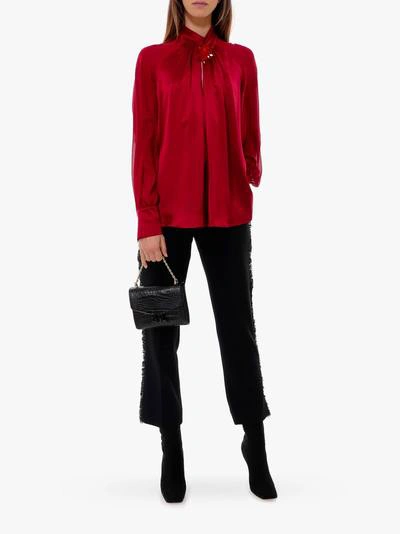 Shop Max Mara Blouse In Red