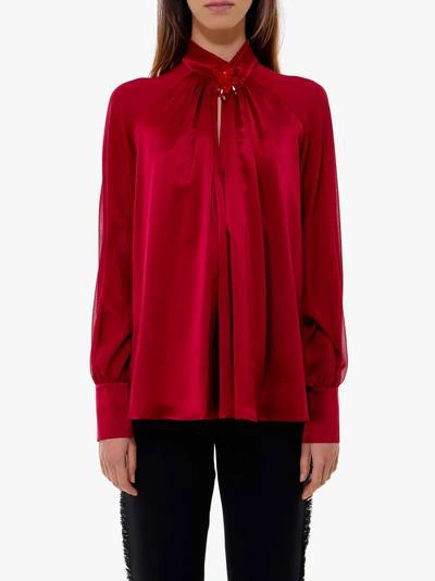 Shop Max Mara Blouse In Red