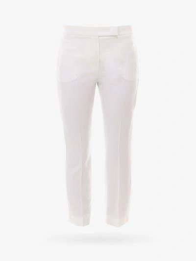 Shop Max Mara Trousers In White
