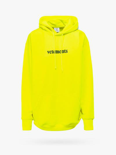 vetements hoodie yellow