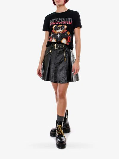 Shop Moschino T-shirt In Black