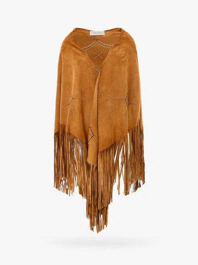 Shop Golden Goose Cape In Brown