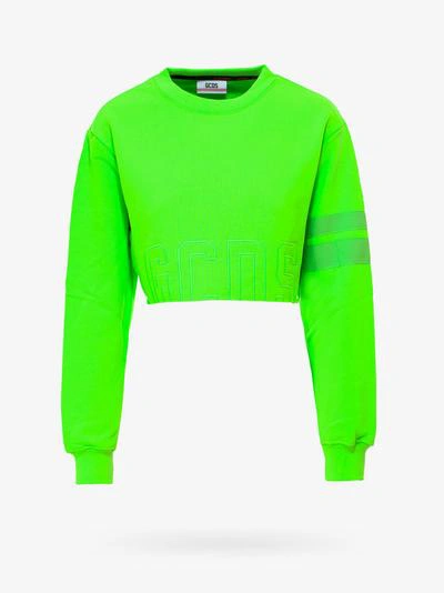 Shop Gcds Sweatshirt In Green