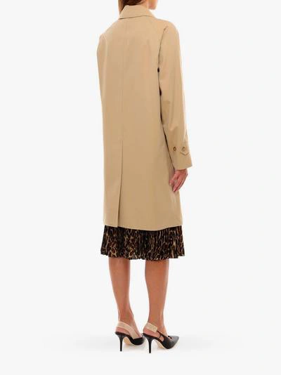 Shop Burberry Raincoat In Beige
