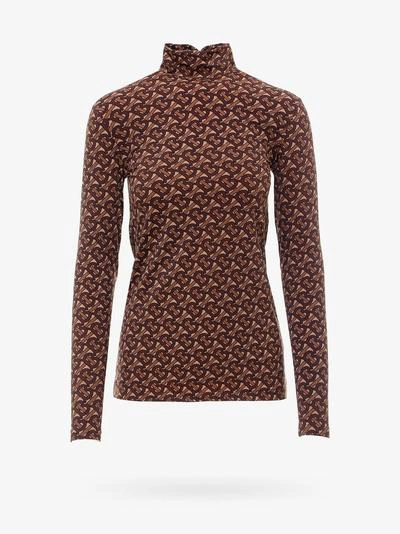 Shop Burberry Top In Brown