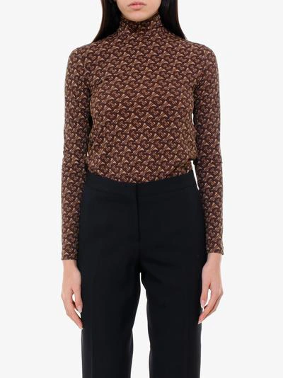 Shop Burberry Top In Brown