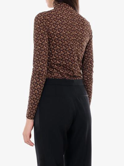 Shop Burberry Top In Brown