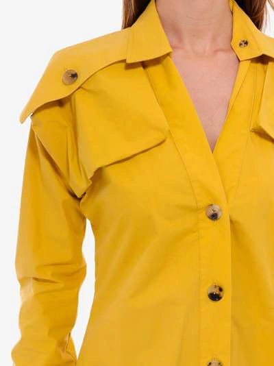 Shop Bottega Veneta Dress In Yellow