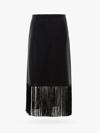 Shop Burberry Skirt In Black