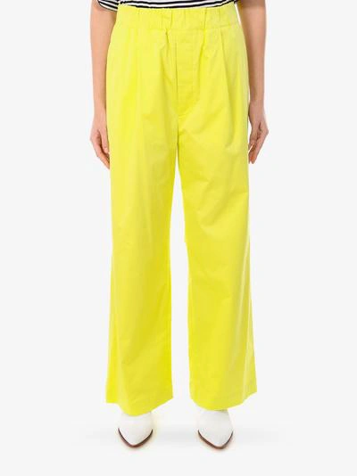 Shop Jejia Pants In Yellow