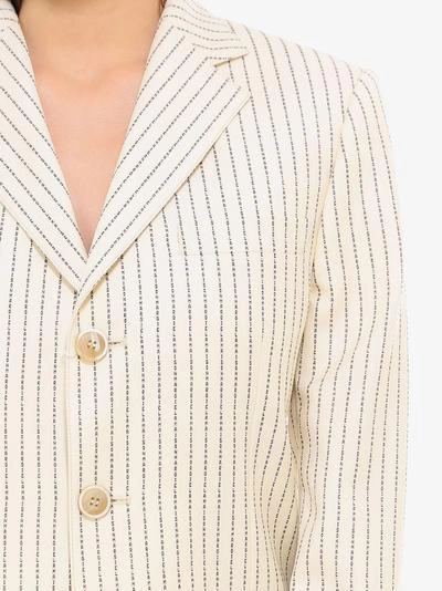 Shop Maison Margiela Blazer In Beige