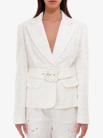 Shop Zimmermann Blazer In Beige