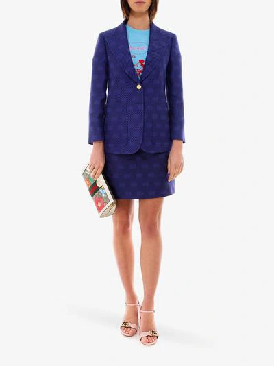 Shop Gucci Blazer In Blue