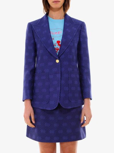 Shop Gucci Blazer In Blue