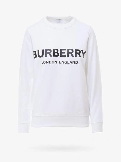 Shop Burberry Sweatshirt In White
