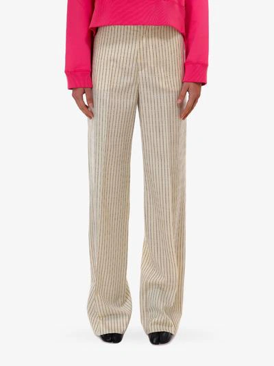 Shop Maison Margiela Trousers In Beige