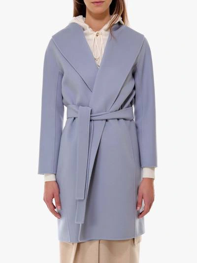 Shop Max Mara Coat In Blue