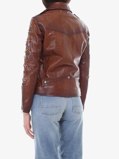 Shop Golden Goose Jacket In Brown