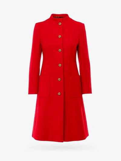 Shop Gucci Coat In Red