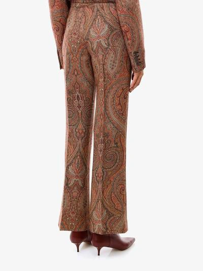 Shop Etro Trousers In Brown