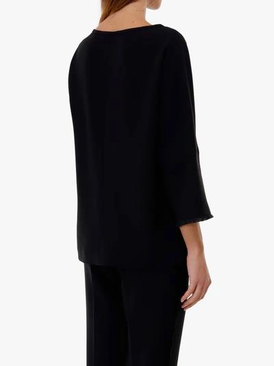 Shop Max Mara Top In Black