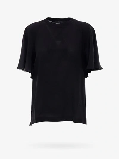Shop Sportmax Code T-shirt In Black