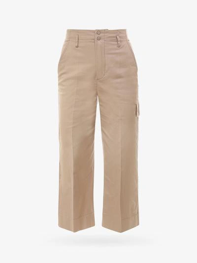 Shop Sportmax Code Trousers In Brown