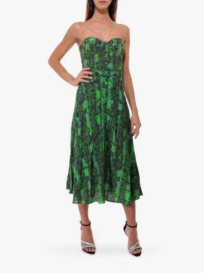 Shop Rotate Birger Christensen Dress In Green